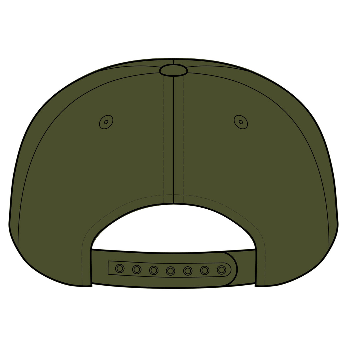 Ginger Ghost Embroidered Snapback — Vintage "Gramps" Cap