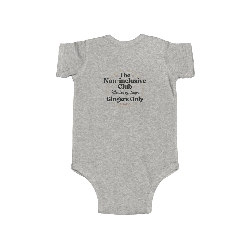 Ginger Ghost Baby Bodysuit — "Gingers Only" Infant Onesie