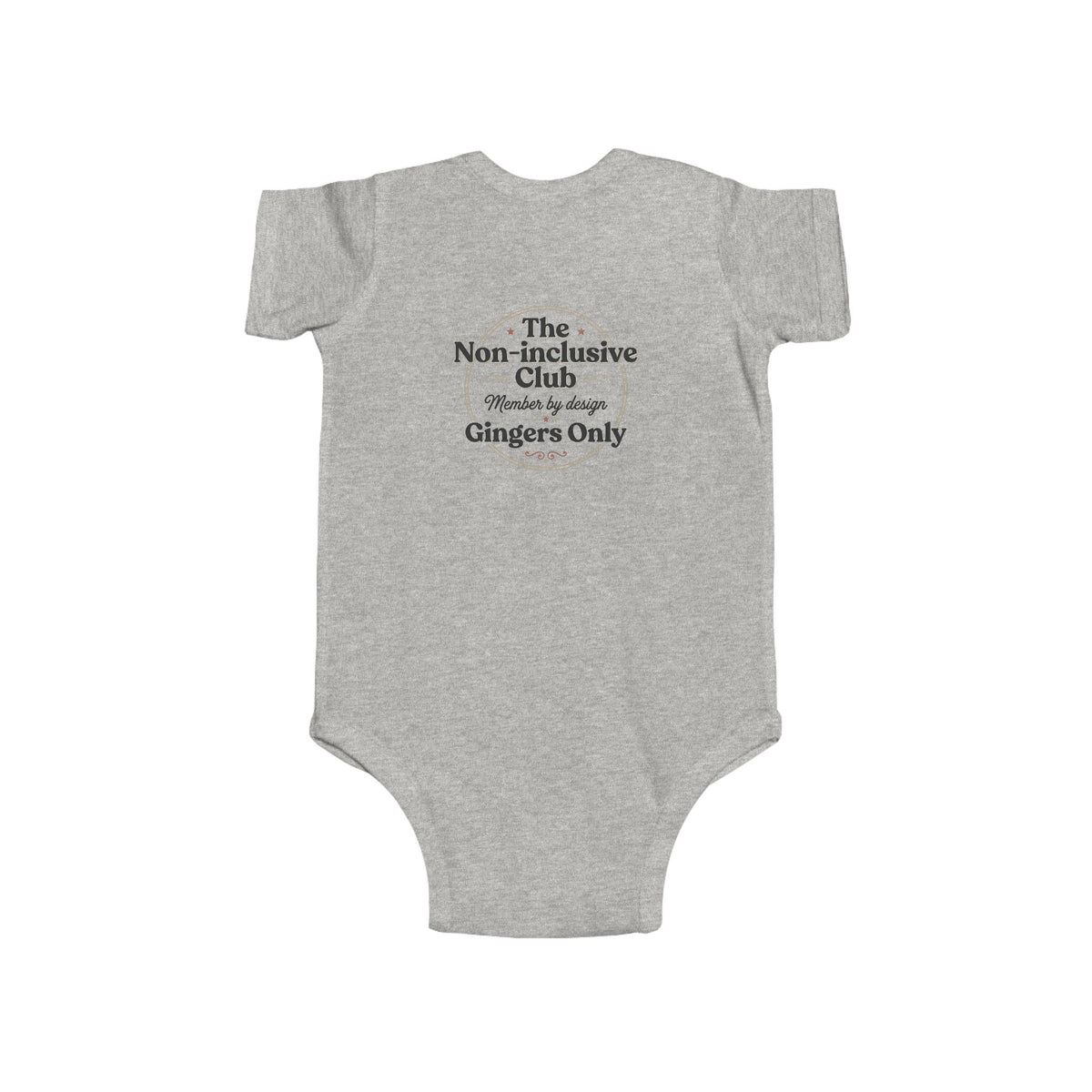 Ginger Ghost Baby Bodysuit — "Gingers Only" Infant Onesie