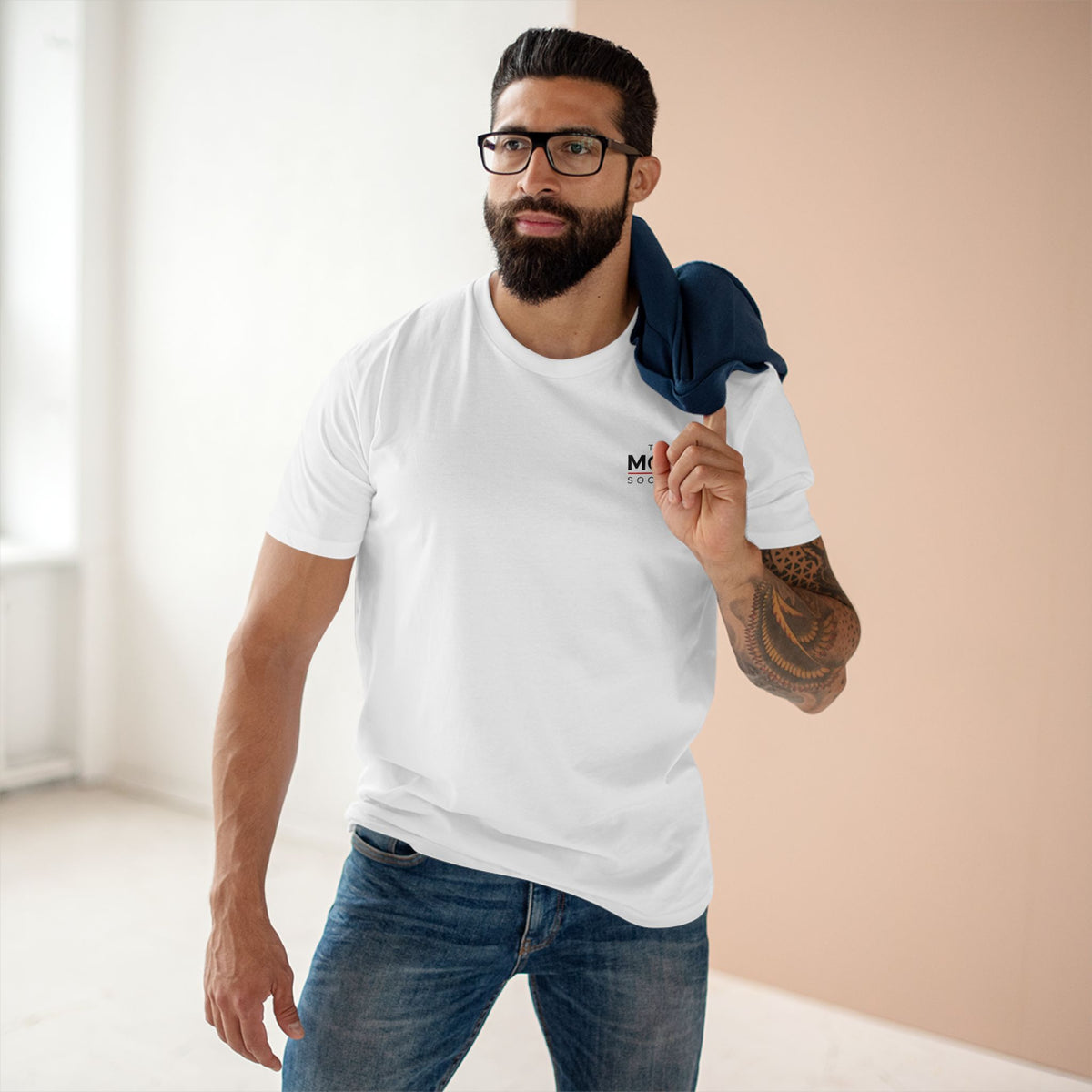 The MC1R Society Tee — Minimal Retro Logo White T‑Shirt