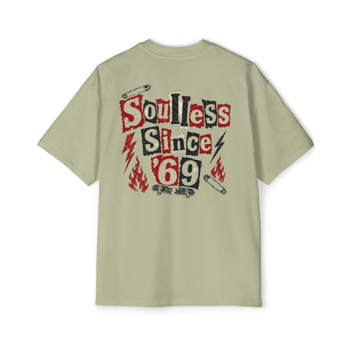 Soulless Since '69 Oversized Tee — Vintage Punk Graphic T‑Shirt