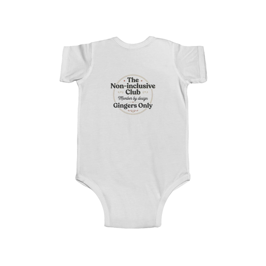 Ginger Ghost Baby Bodysuit — "Gingers Only" Infant Onesie