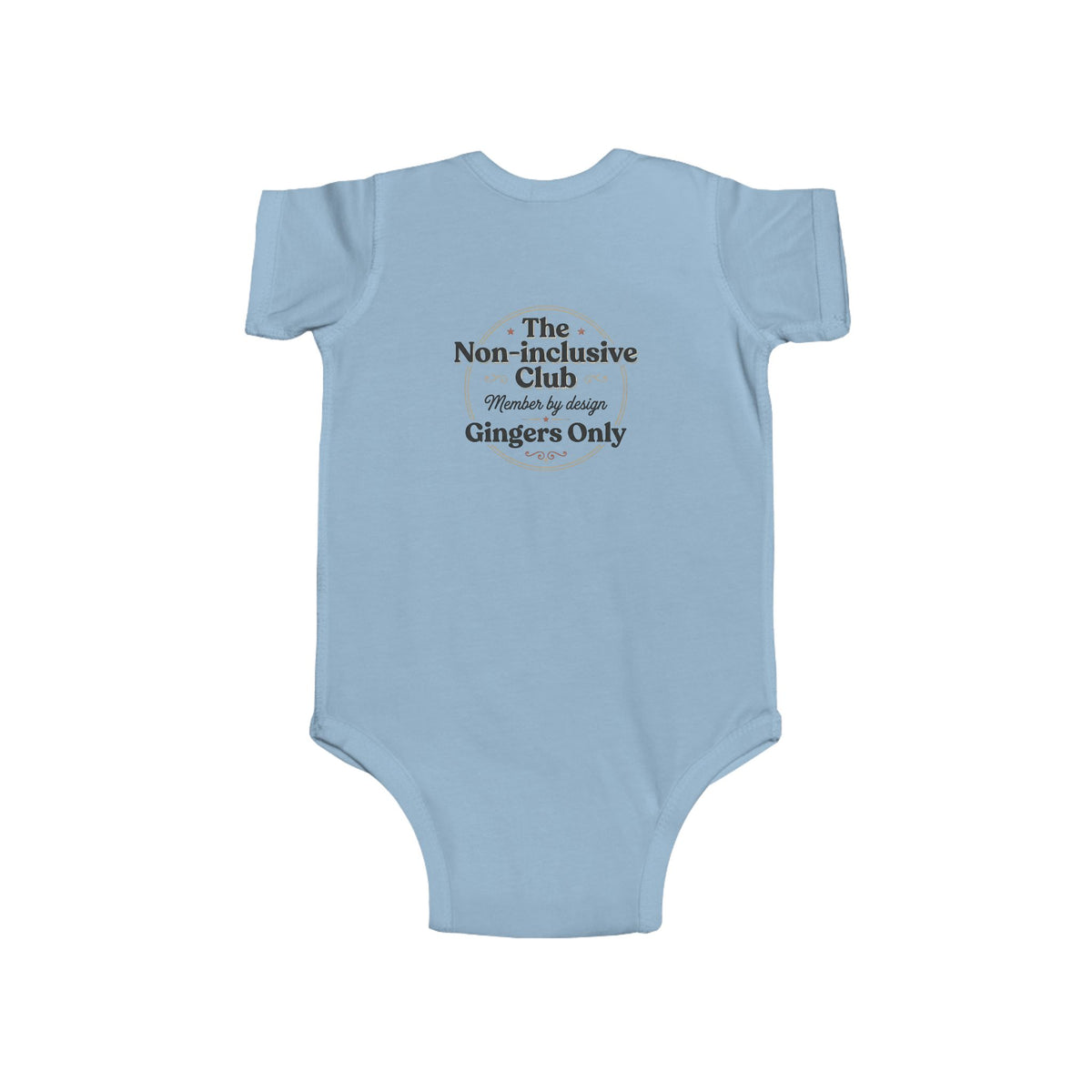 Ginger Ghost Baby Bodysuit — "Gingers Only" Infant Onesie
