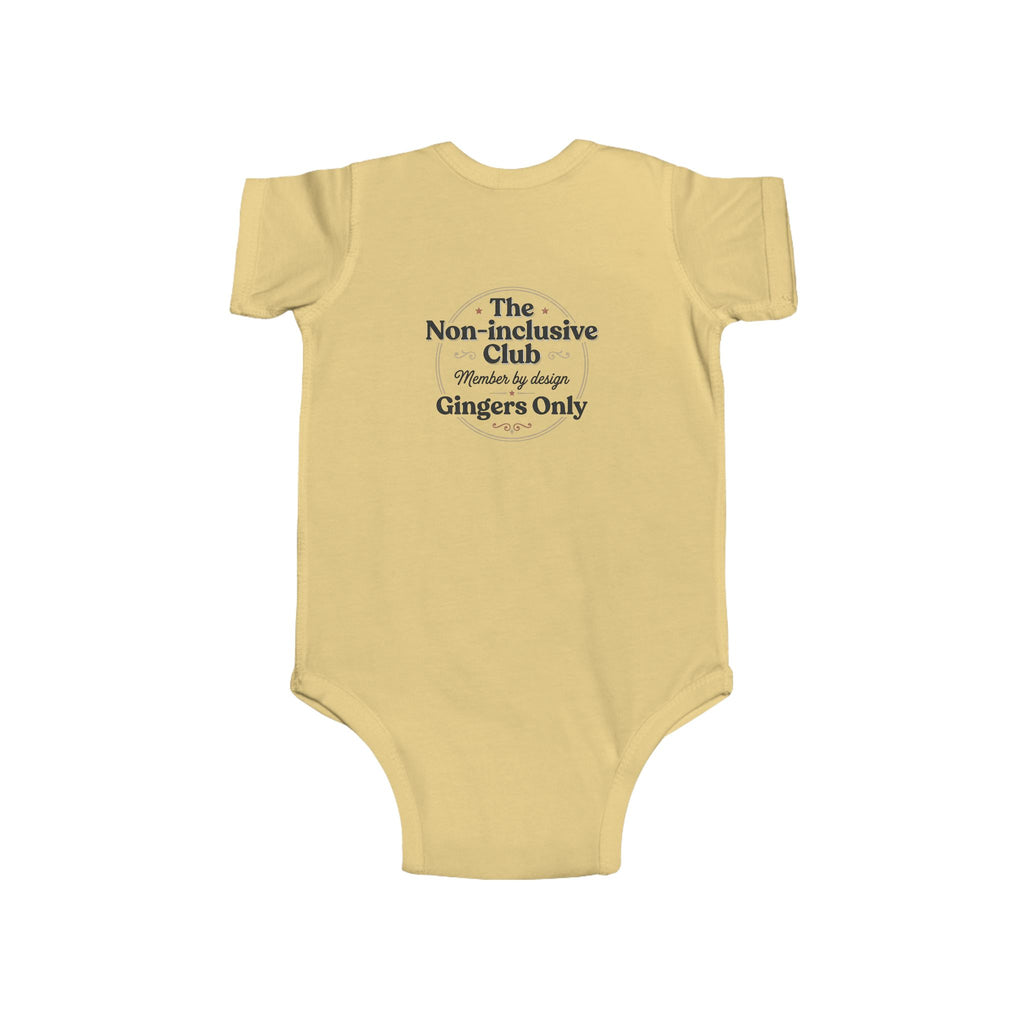 Ginger Ghost Baby Bodysuit — "Gingers Only" Infant Onesie