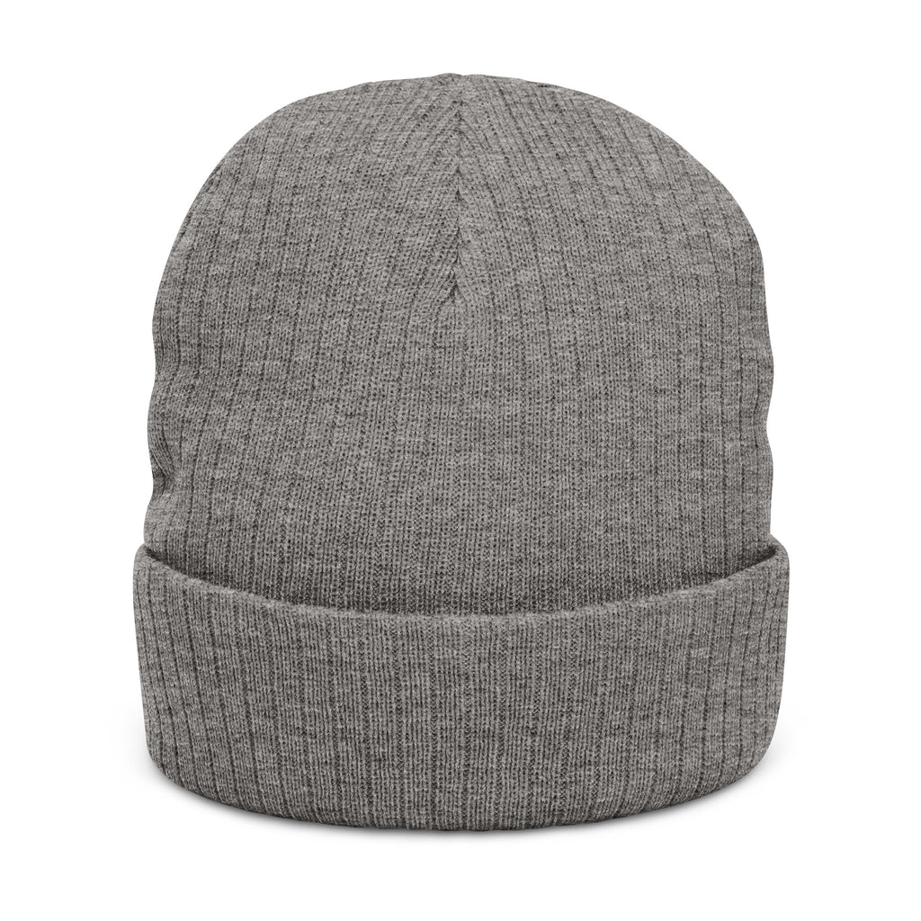 Ginger Ghost Embroidered Ribbed Beanie