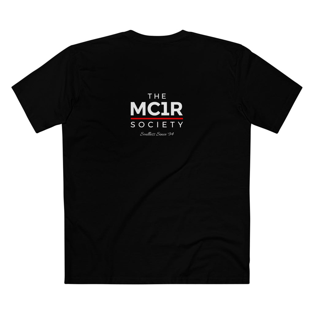 The MC1R Society Tee — Minimal Retro Logo Black T‑Shirt