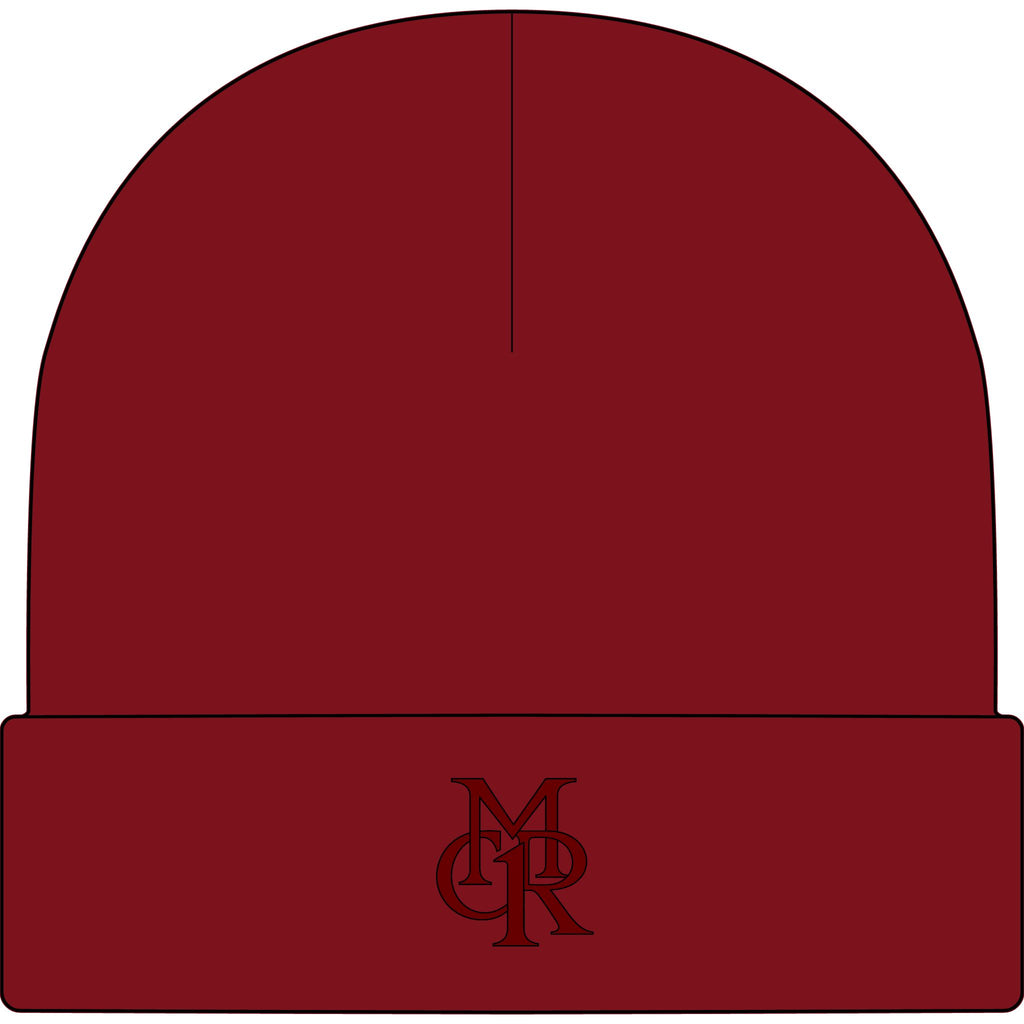 Monogram Cuff Beanie — MCR Embroidered Winter Hat