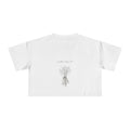 Carrot Cake Crop Tee — Script Print Boxy Crop Top for Redheads