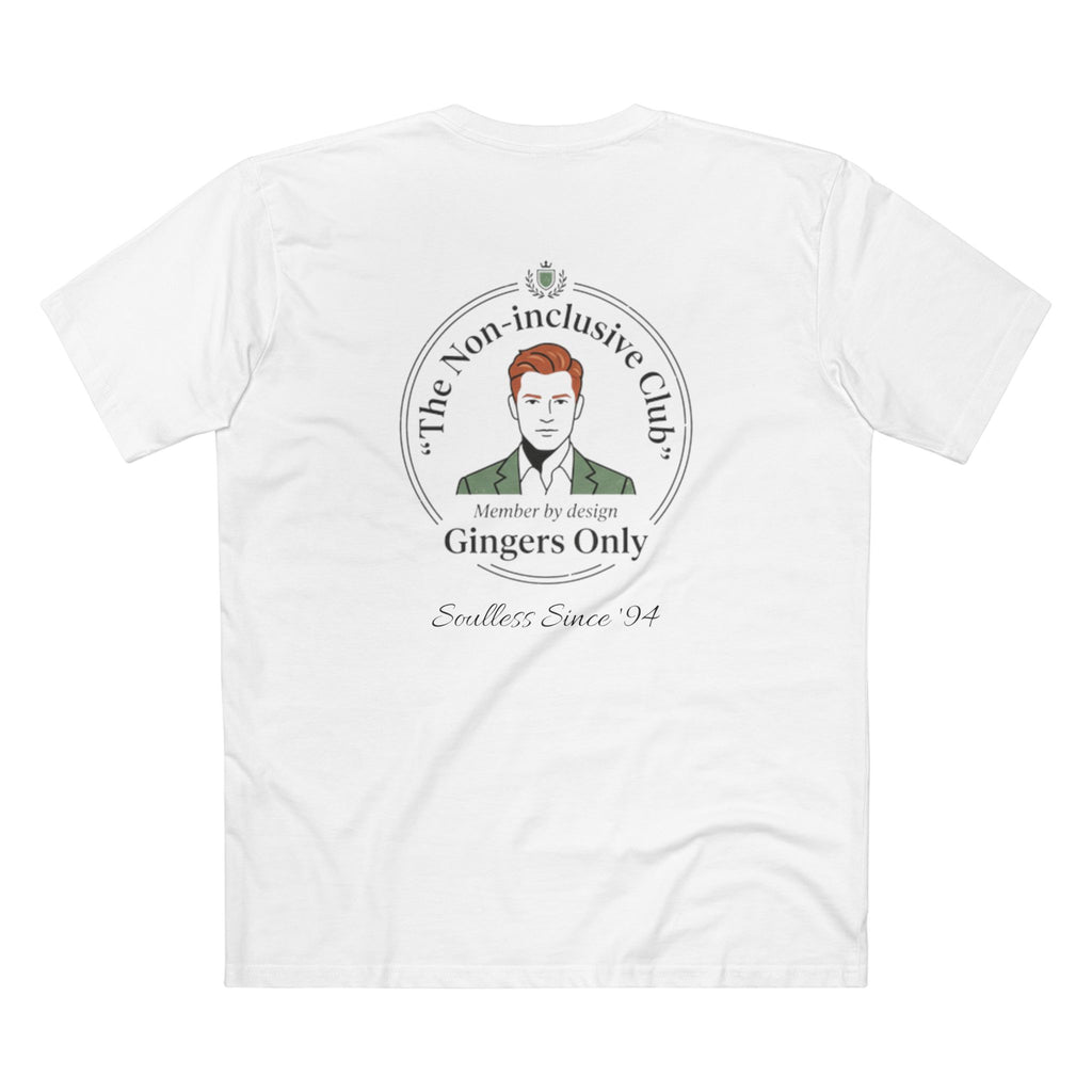 Gingers Only Tee — The Non-Inclusive Club | Redhead Pride Graphic Tee