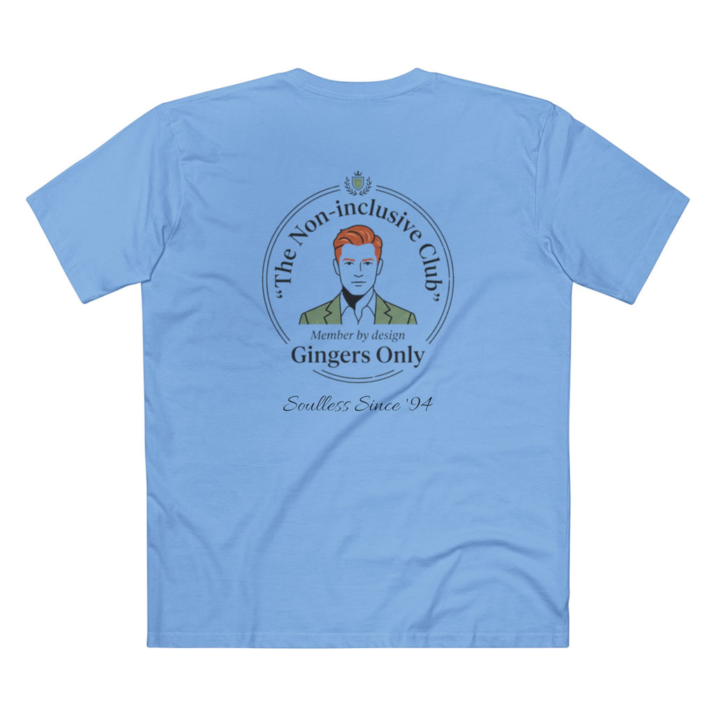 Gingers Only Tee — The Non-Inclusive Club | Redhead Pride Graphic Tee