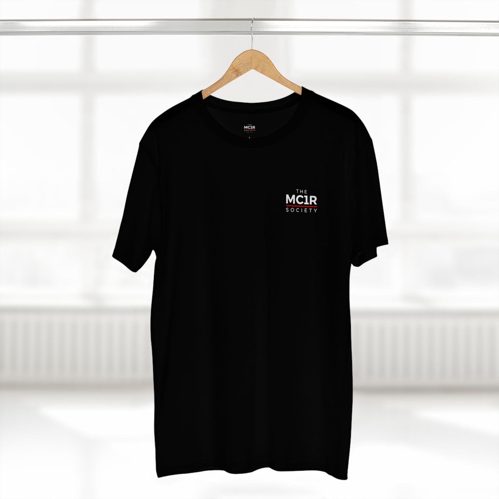 The MC1R Society Tee — Minimal Retro Logo Black T‑Shirt