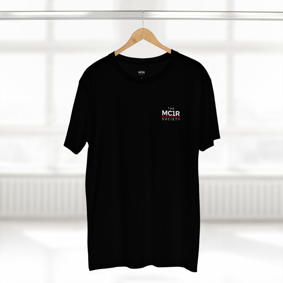 The MC1R Society Tee — Minimal Retro Logo Black T‑Shirt