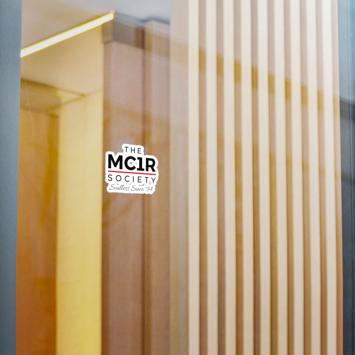 The MC1R Society Logo Sticker — Weatherproof Vinyl Decal for Gingers